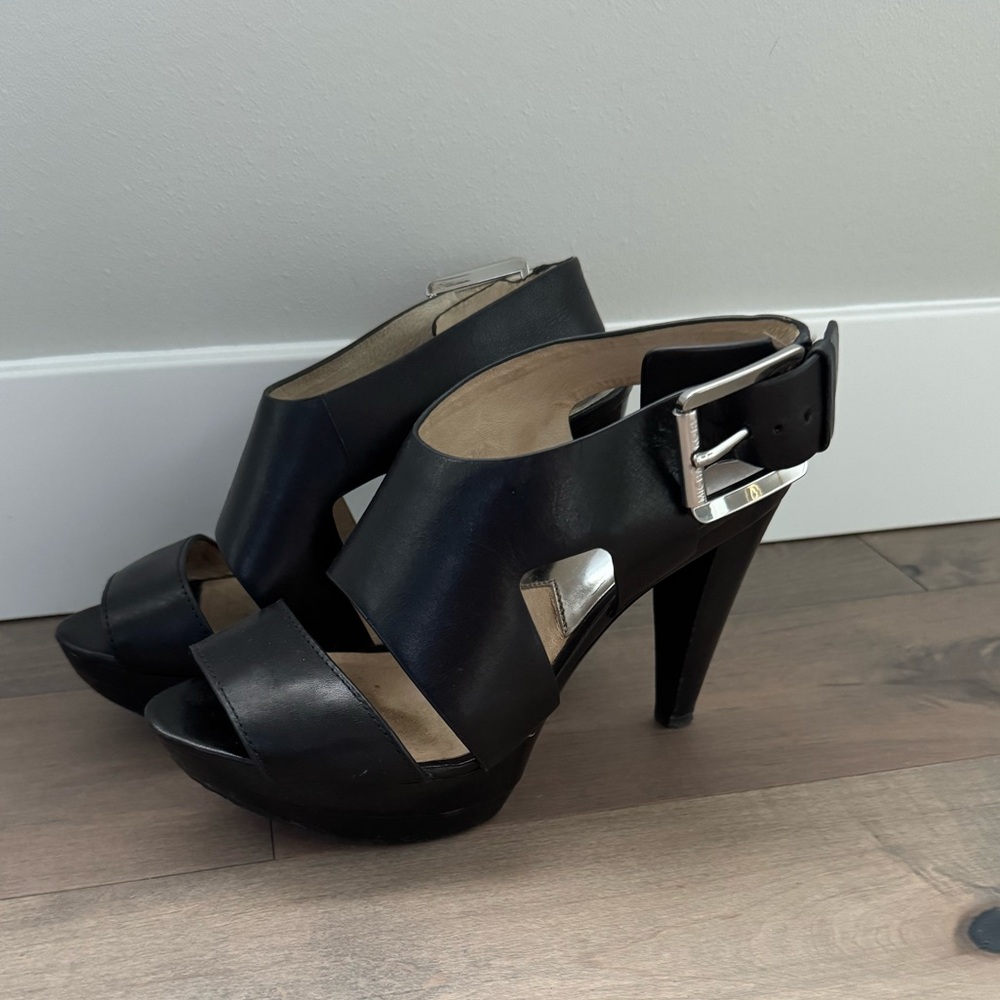 Michael Kors Black Heeled Sandals